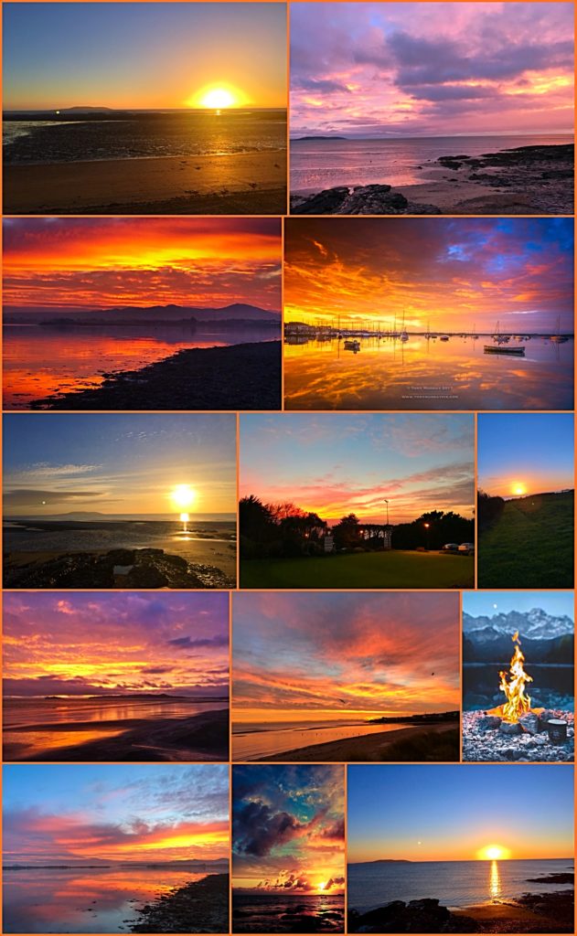 Beautiful Howth Golf Club Sunsets, Dublin, Ireland